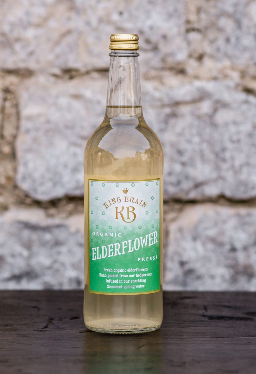 Organic Sparkling Spring Water Fruit Pressés Elderflower King Brain